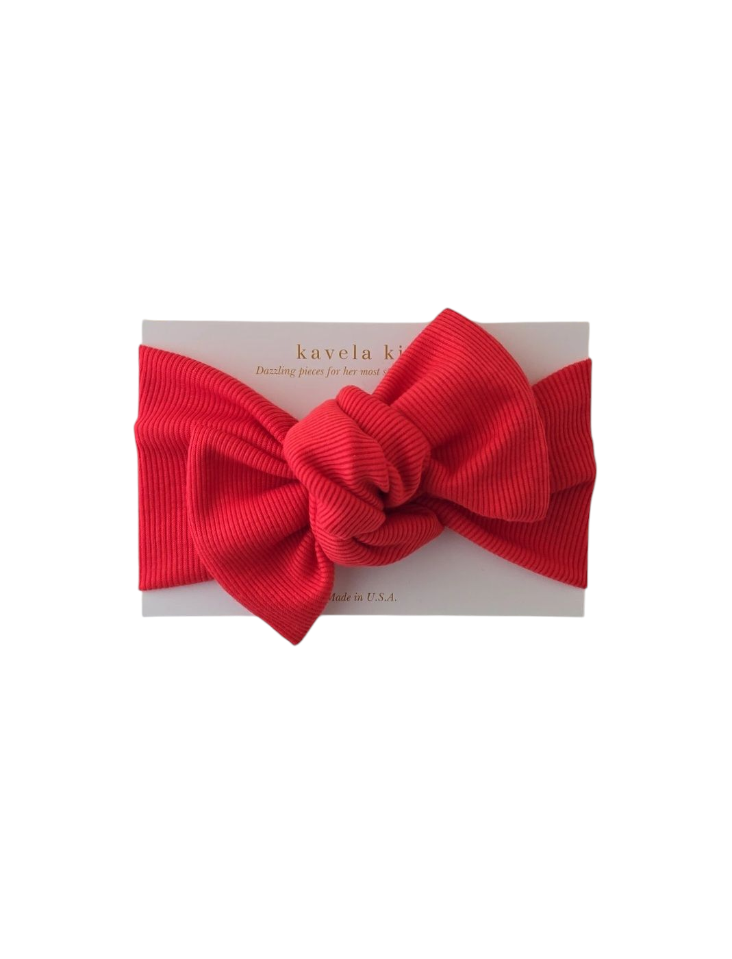 Soft Red Rib | Classic Headband