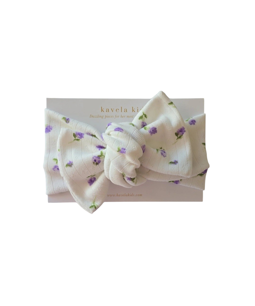 Pointelle | Lavender ditsy Floral | Classic Headband