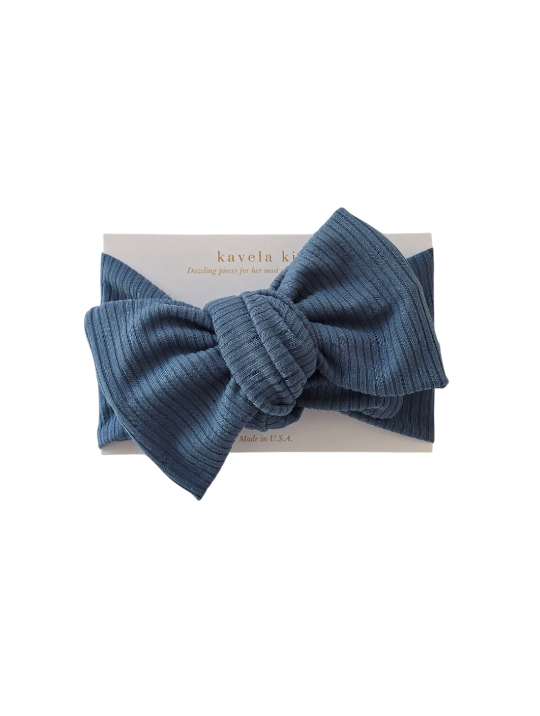 Slate Blue Rib | Oversized Headband