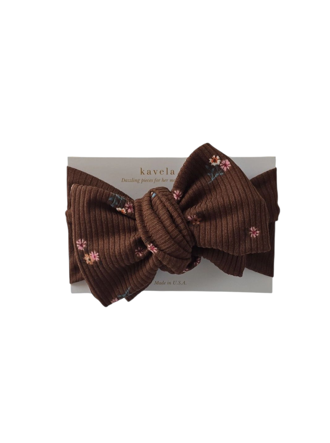 Brown mini floral | Oversized Headband