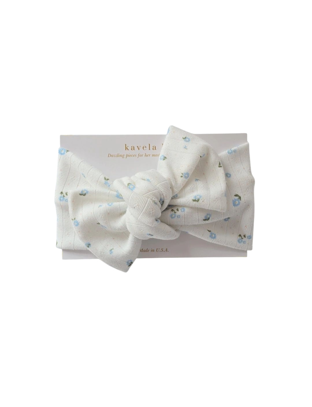 French Blue Flowers | Classic Headband