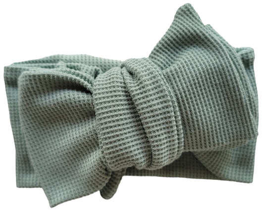 SS24 Sage | Oversized Headband Bow