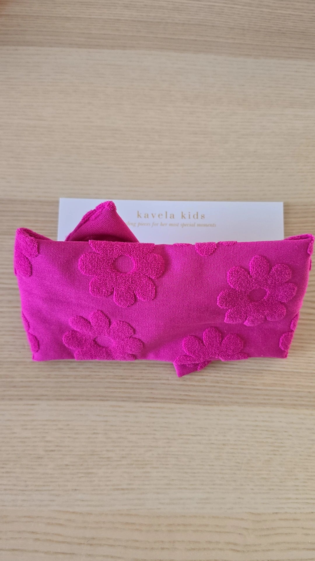 Classic Bow Headband | Daisy Fuchsia