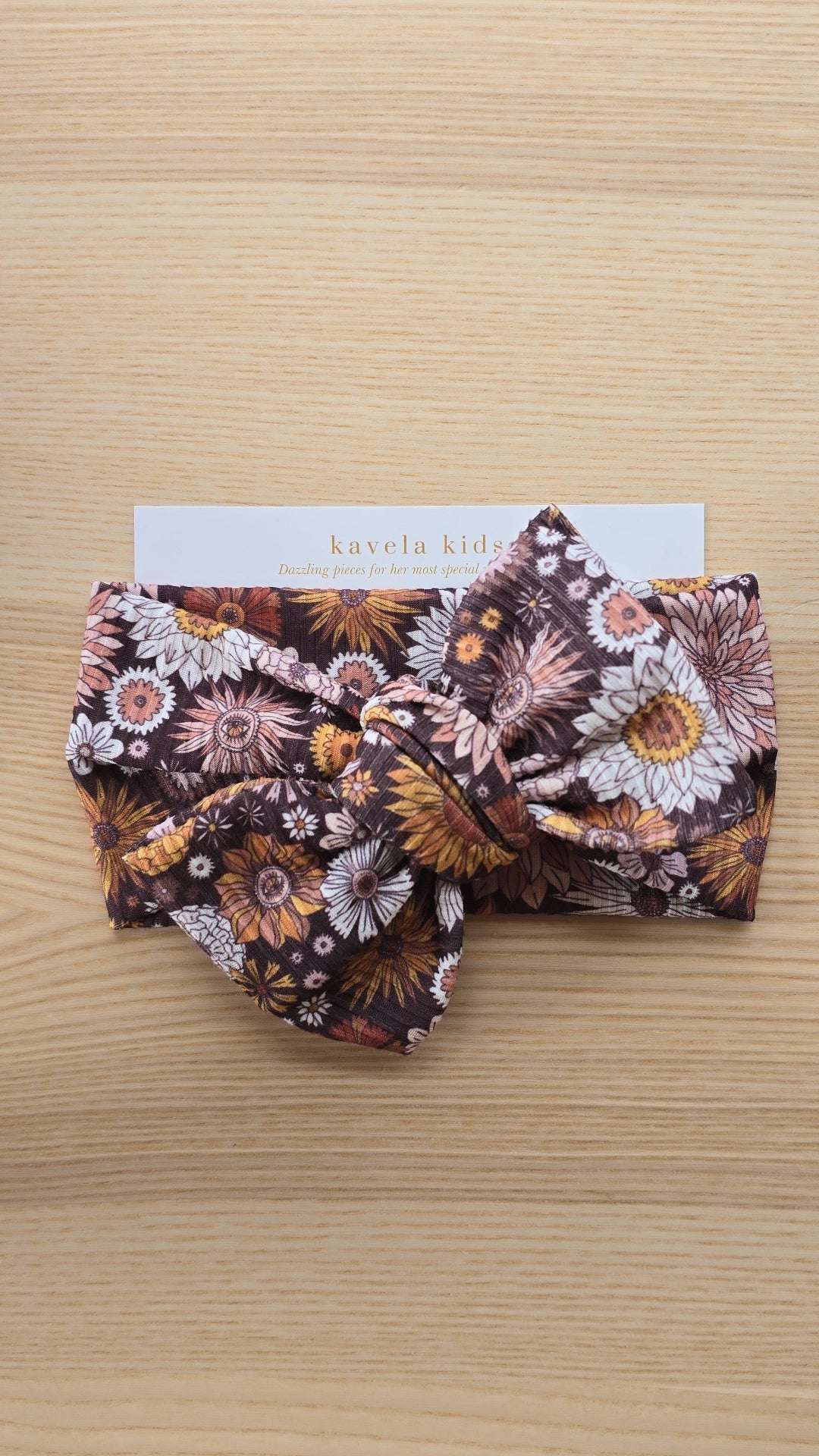 autumn flowers | Oversized Headband Bow