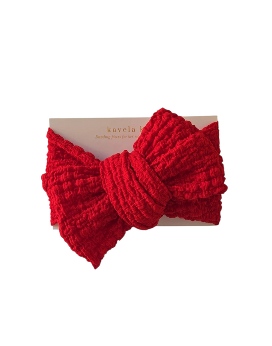 Bright Red | Oversized Headband