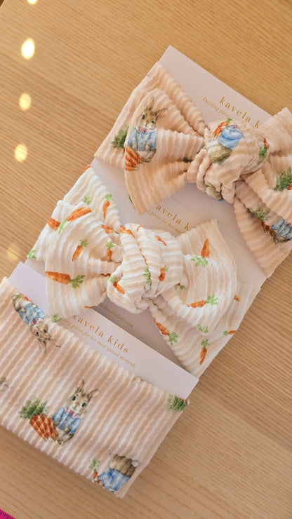 Wavy on tan stripes | Peter Rabbit | Classic Headband