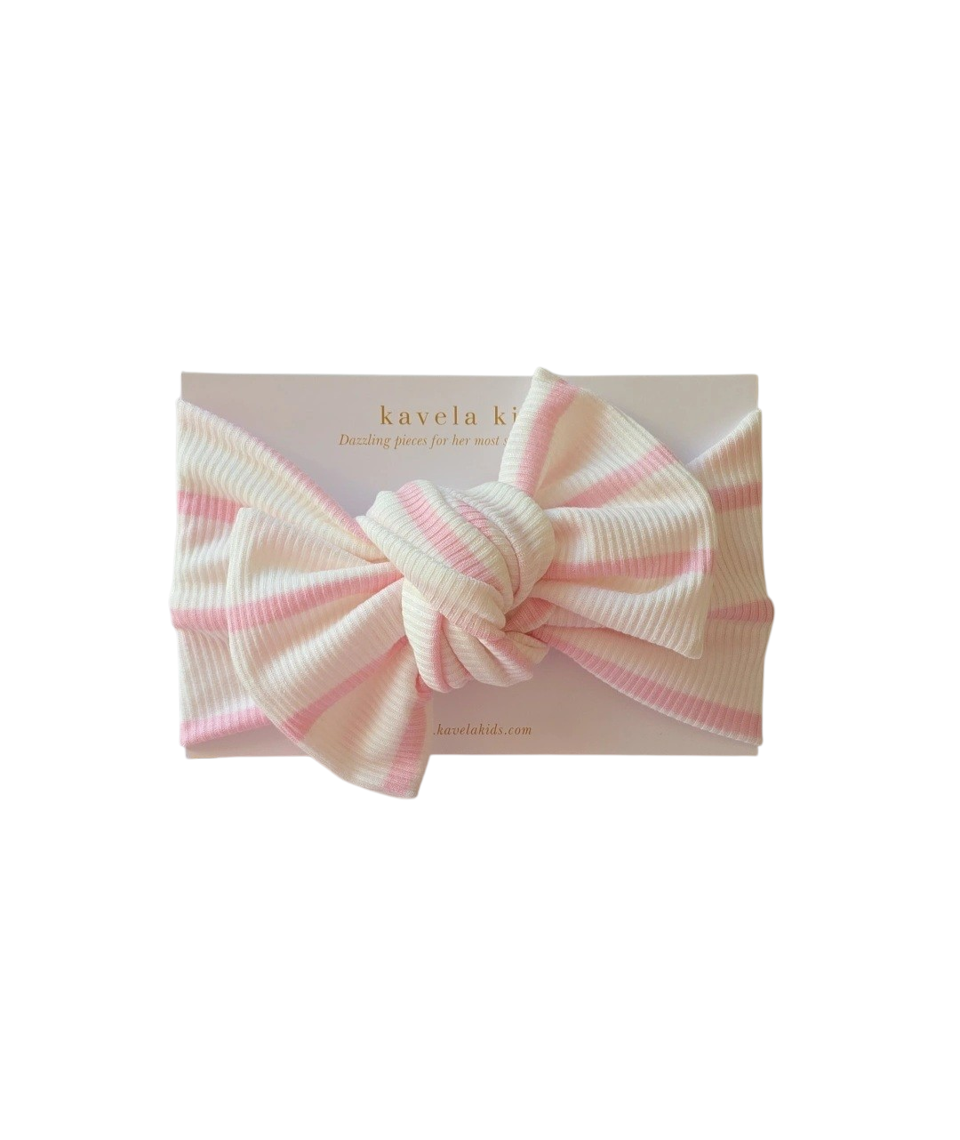 Rib Pink stripes | Classic Headband