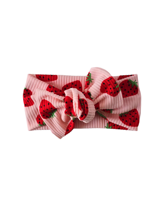 Strawberry ribbed | Classic headband