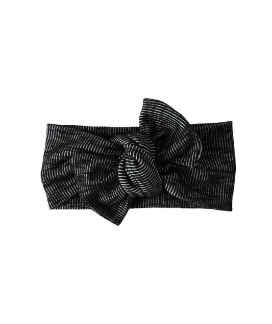 Rib Black/White  Classic Headband