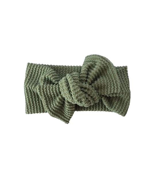 Green  wavy | Classic Headband Bow