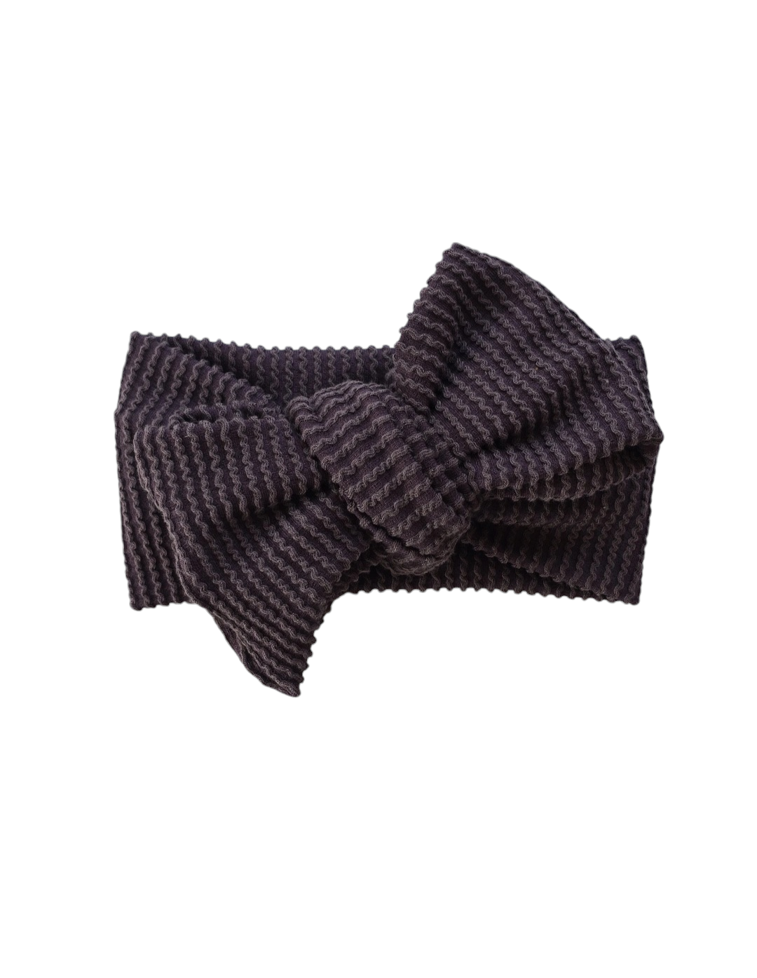 Eggplant  wavy | Oversized Headband Bow