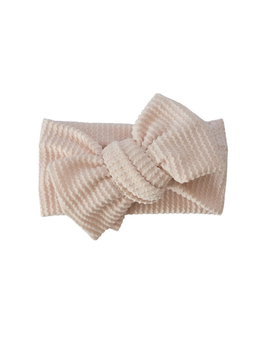 Oat wavy | Oversized Headband Bow