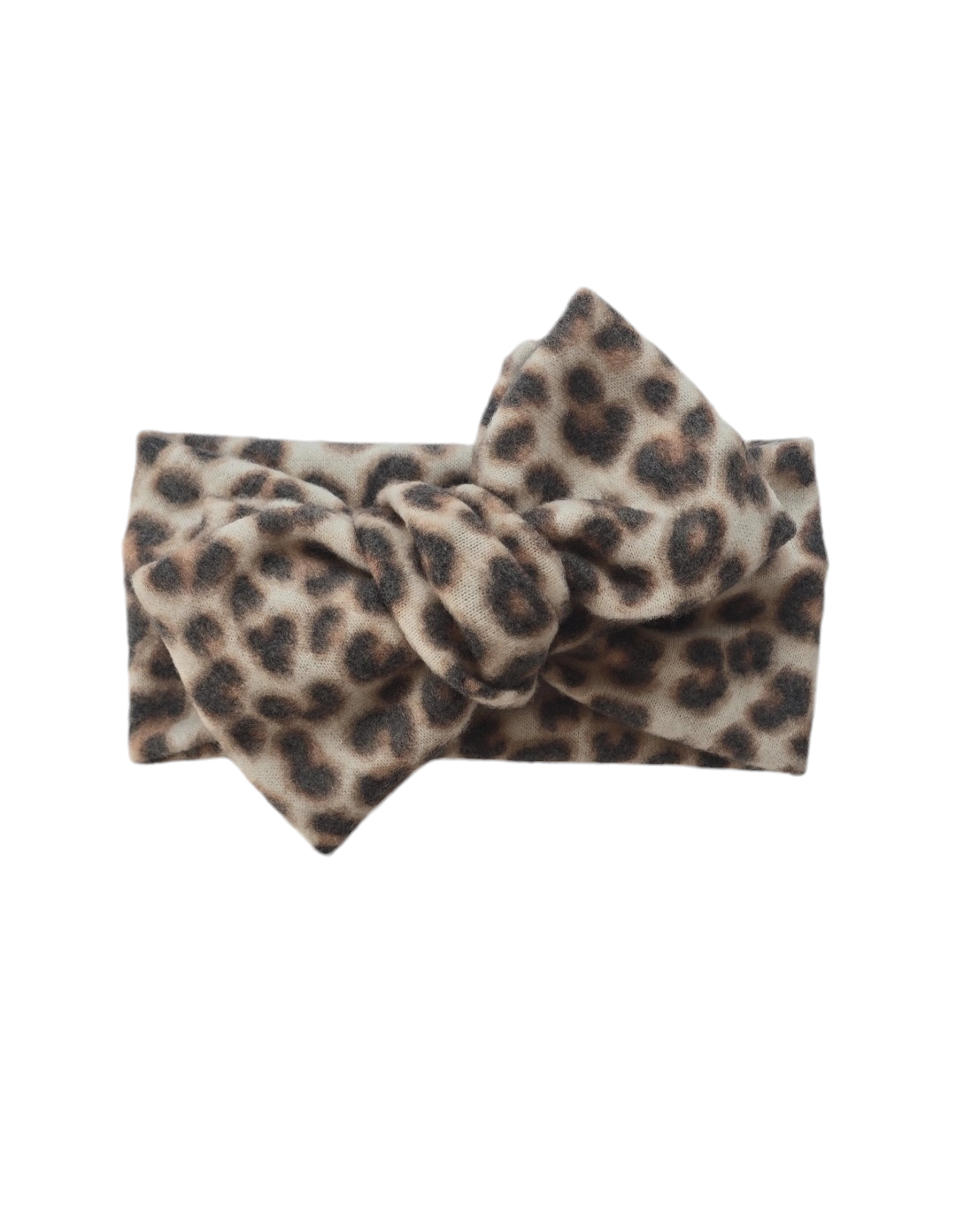 Fuzzy Leopard | Oversized Headband Bow