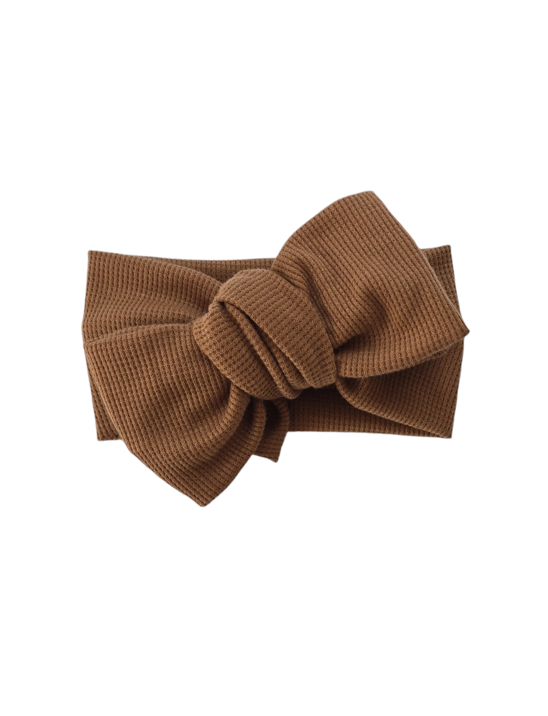 Mocha waffle | Oversized Headband Bow