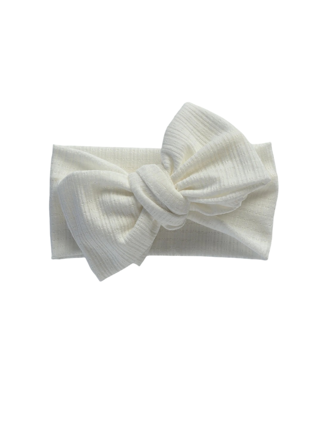 Pointelle off white | Oversized Headband Bow