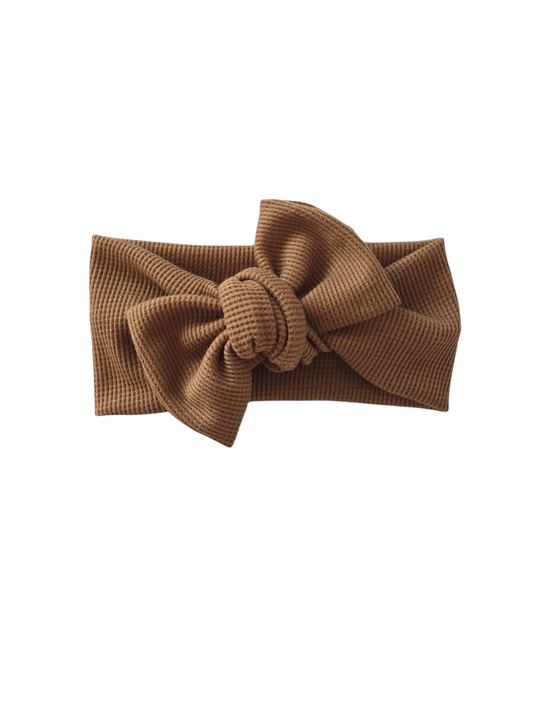 Moccha waffle Classic Headband Bow