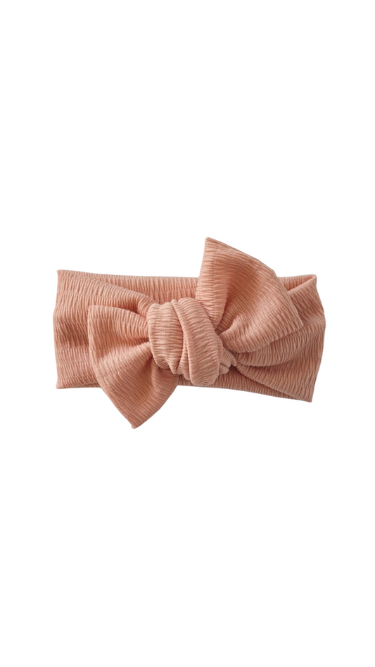 Light peach Classic Headband Bow