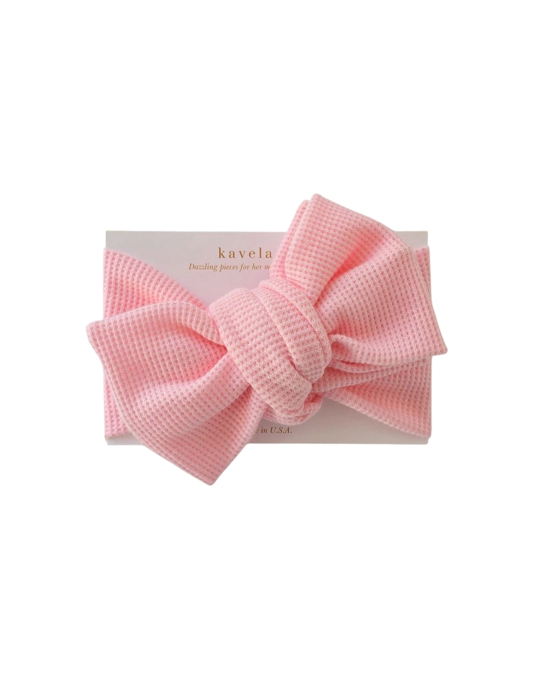 Light  pink mini waffle | Oversized Headband