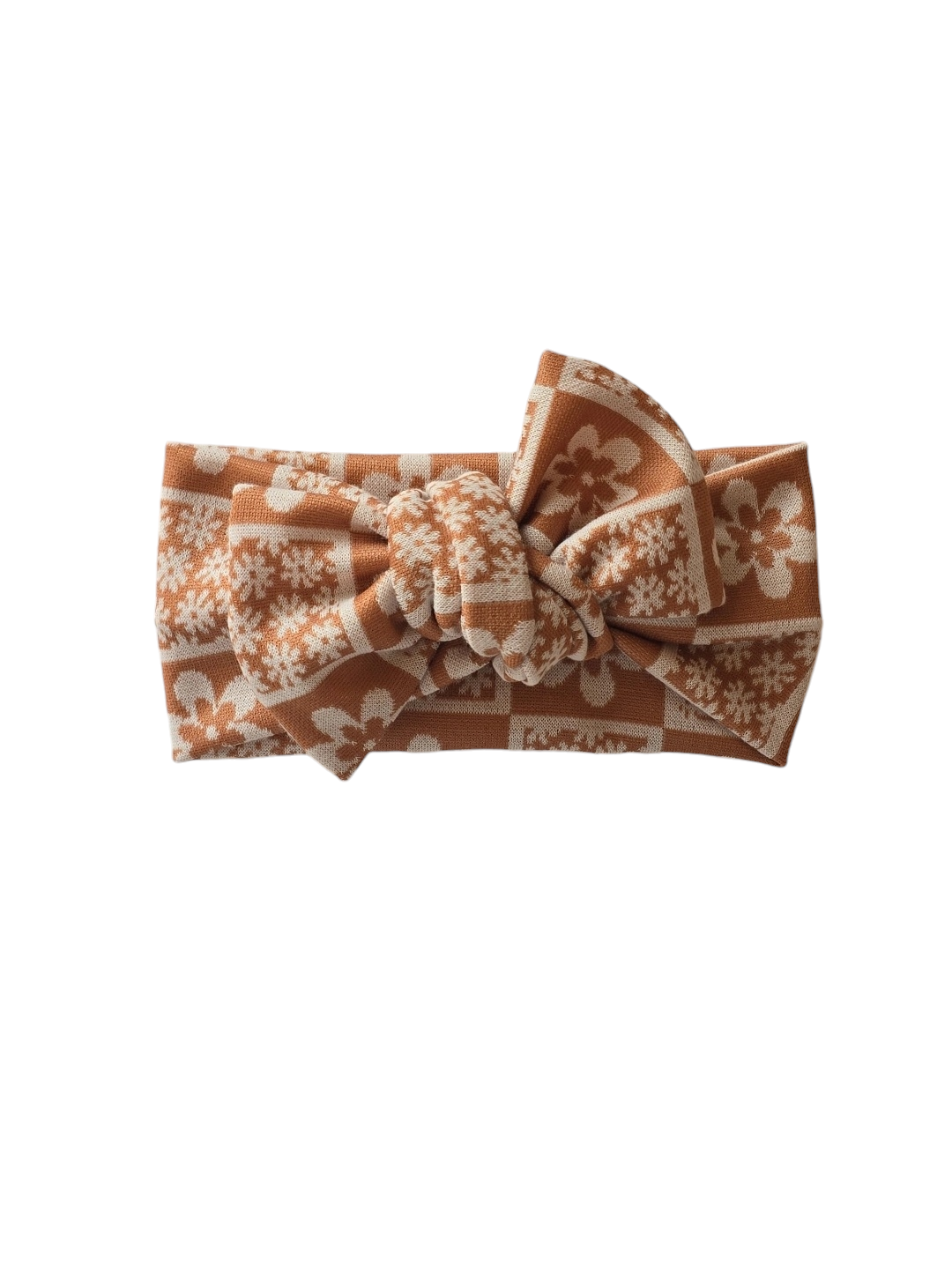 Neutral floral Classic Headband Bow