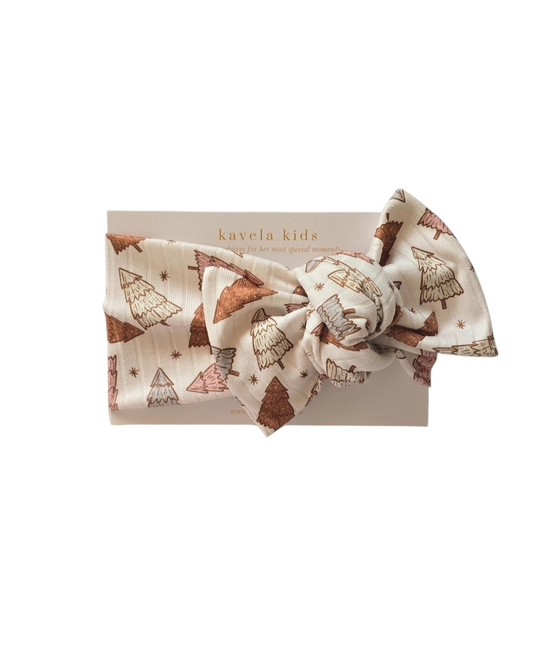 Neutral Christmas Trees| Classic Headband