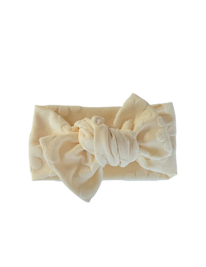 Classic Headband Bow | Cream