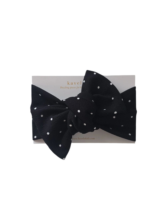 Black Polka Dots | Classic Headband
