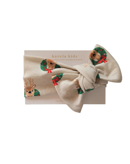 Classic Reindeer | Classic Headband Bow