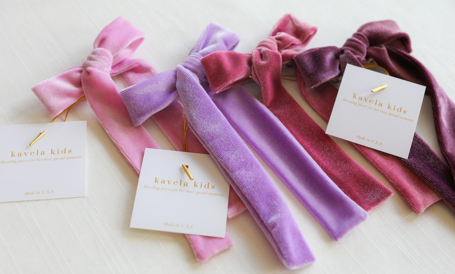 Luxe velvet long tail bow / Provence bow/ Ribbon style bow