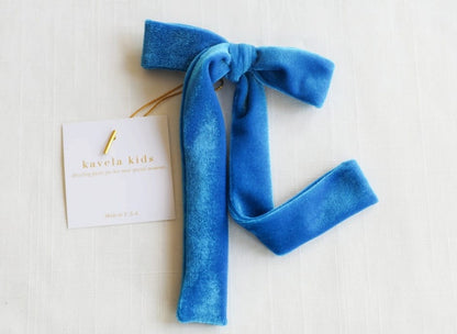 Luxe velvet Long tail bow / Provence bow / Ribbon style Bow